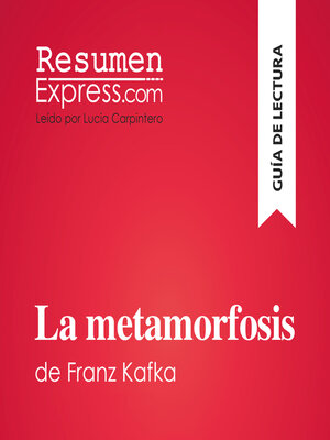 cover image of La metamorfosis de Franz Kafka (Guía de lectura)